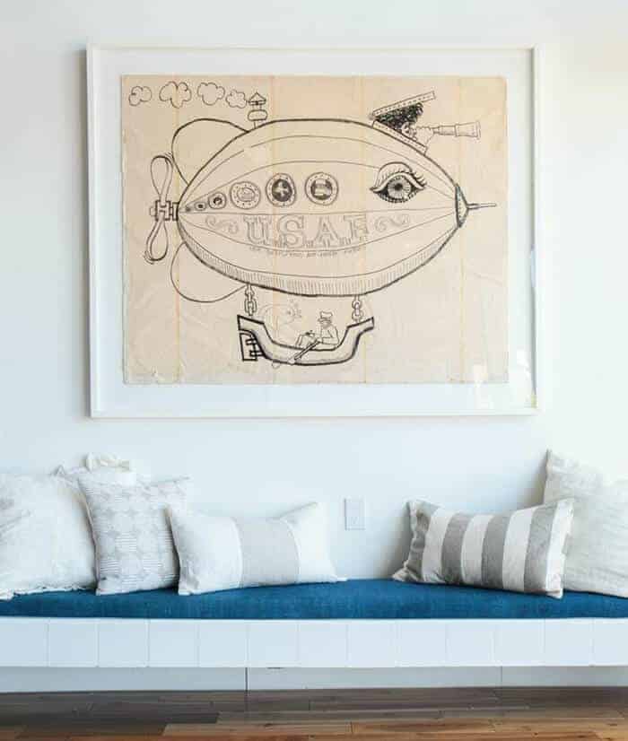 Pillows_ Bench Midcentury Modern Emily Henderson_Neutrals Creams Whites