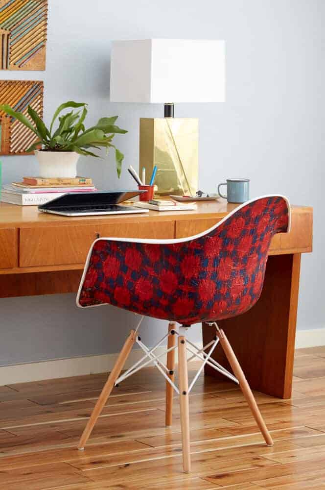 Redbook DIY_Chair ModPodge Desk Midcentury Modern Eames Hack