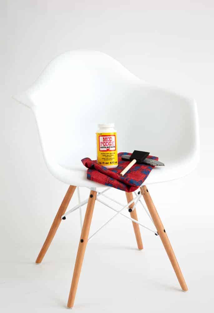 Redbook DIY_Chair ModPodge Desk Midcentury Modern Eames Hack_ingredients