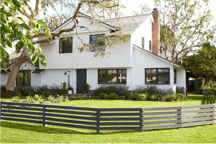 gray picket fence