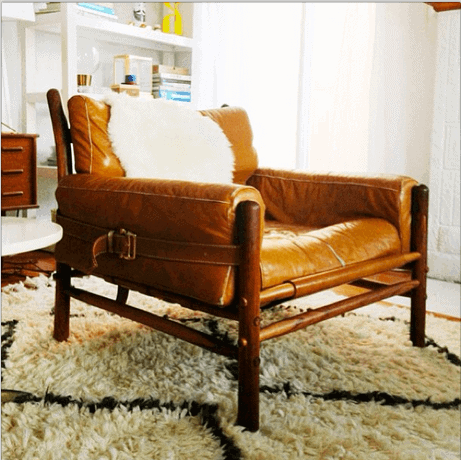 vintage brazilian safari chair