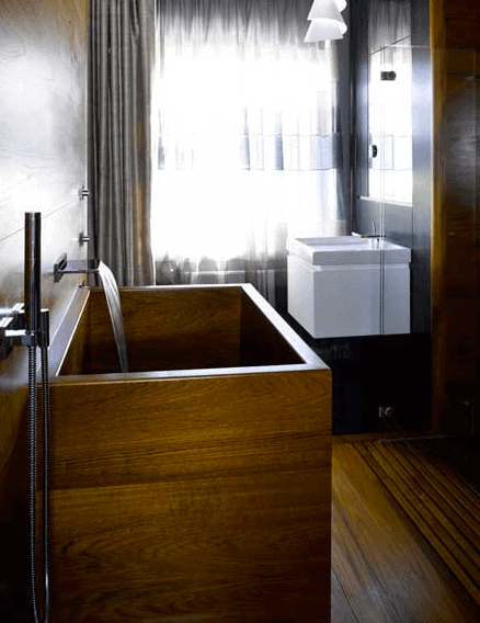 wooden bathtub by william garvey