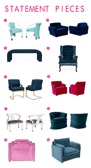 upholstered vintage furniture
