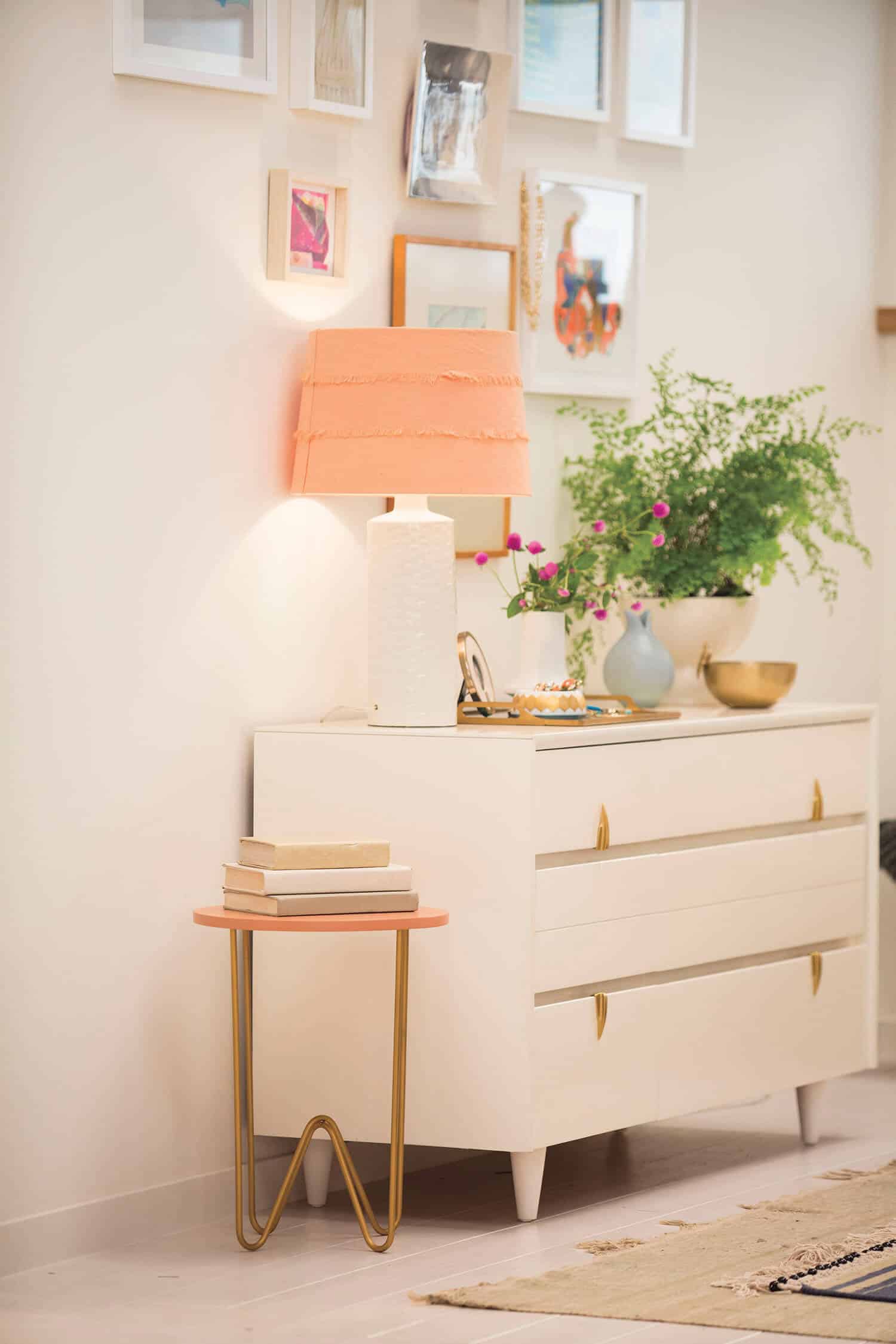 Target Emily Henderson_bedroom_whiteblue orange casual calm dresser