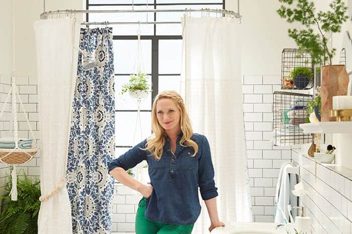 Target_Emily Henderson_Bathroom_Blue White Green Eclectic Bohemian_bts emily1