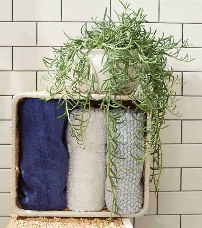 Target_Emily Henderson_Bathroom_Blue White Green Eclectic Bohemian_storage basket