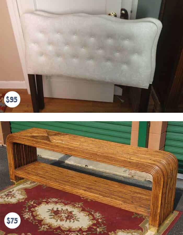 Twin Headboards and Bamboo Sofa Table