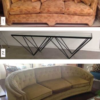 Vegas CL vintage sofas and table