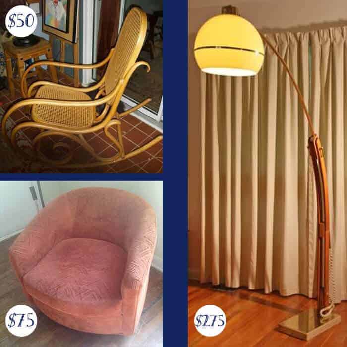 Vintage Cane Rocking Chair