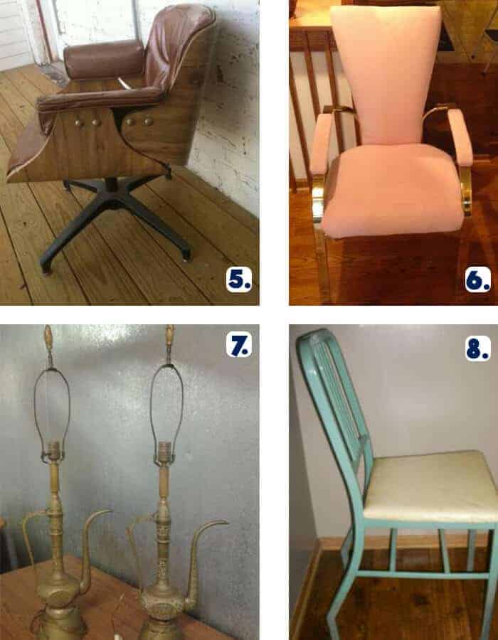 Vintage Chairs and Pair of Lamps Omaha