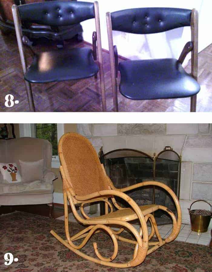 Vintage Folding Chairs and Rocker Nashville