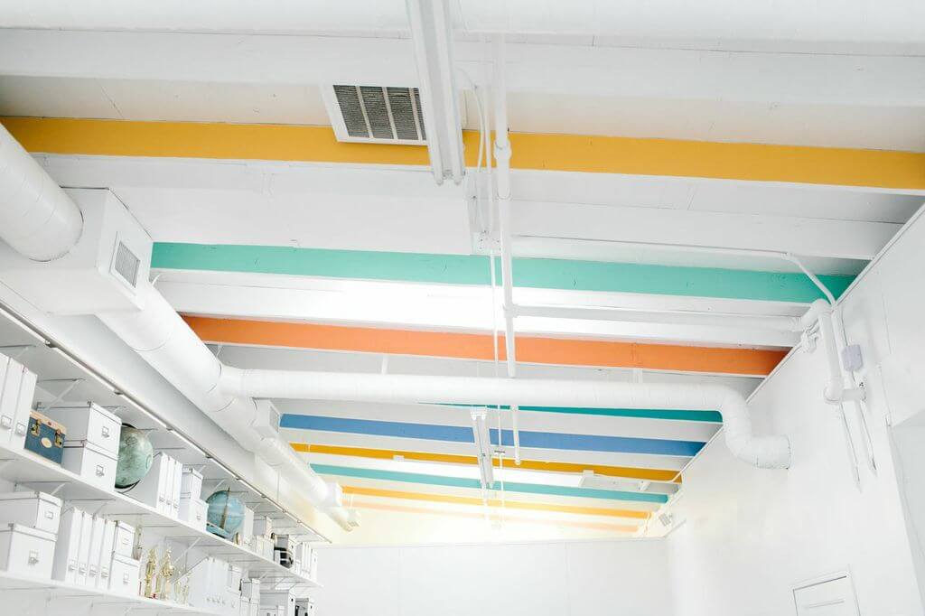 striped cieling