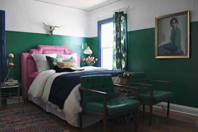 blue green pink bedroom-1