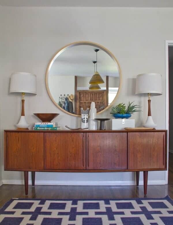 vintage teak danish credenza