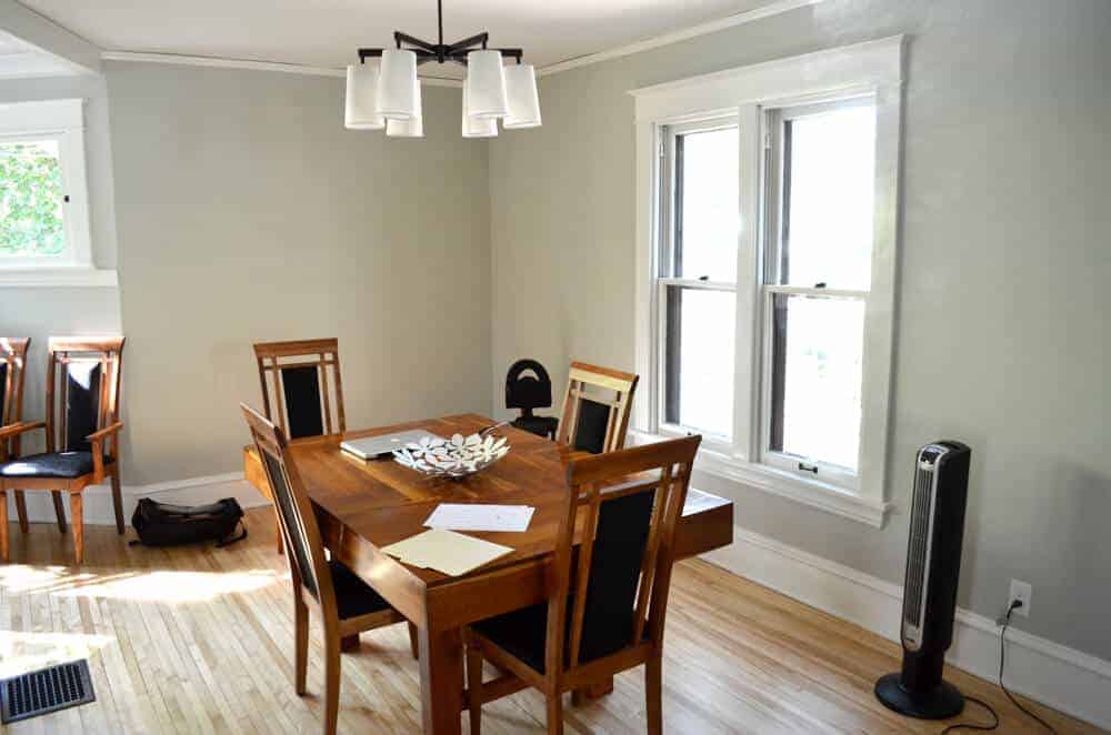 dining room before