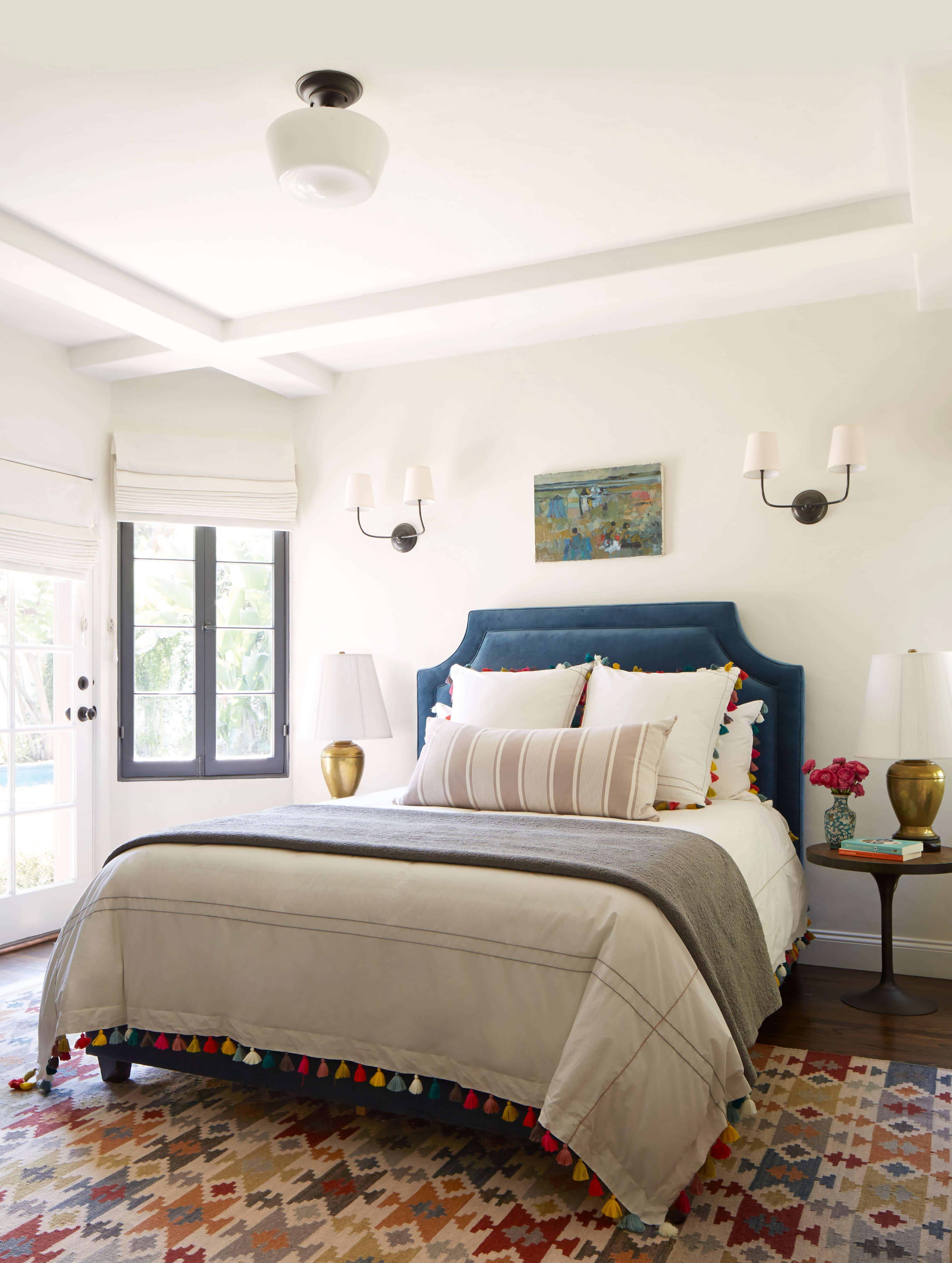 eclectic guest room