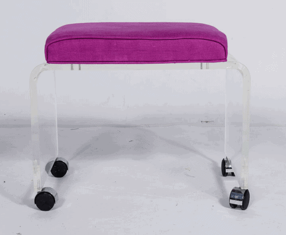 lucite bench vintage