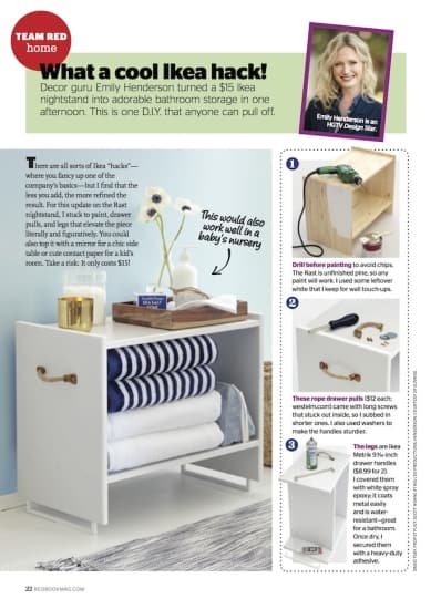 ikea hack side table
