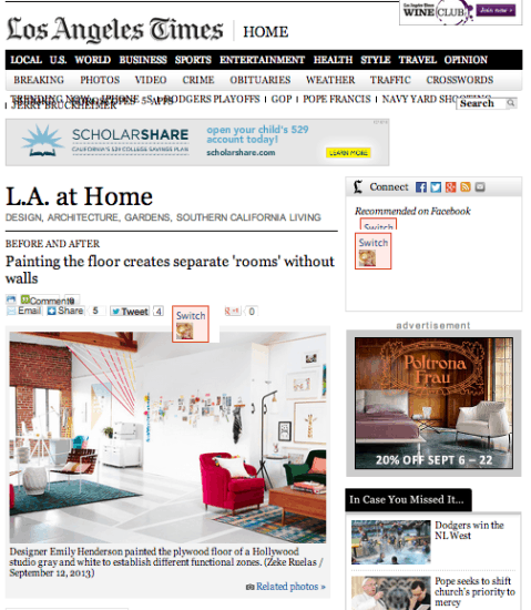 la times emily henderson