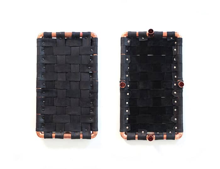 Customize It: Leather and Copper Side Table
