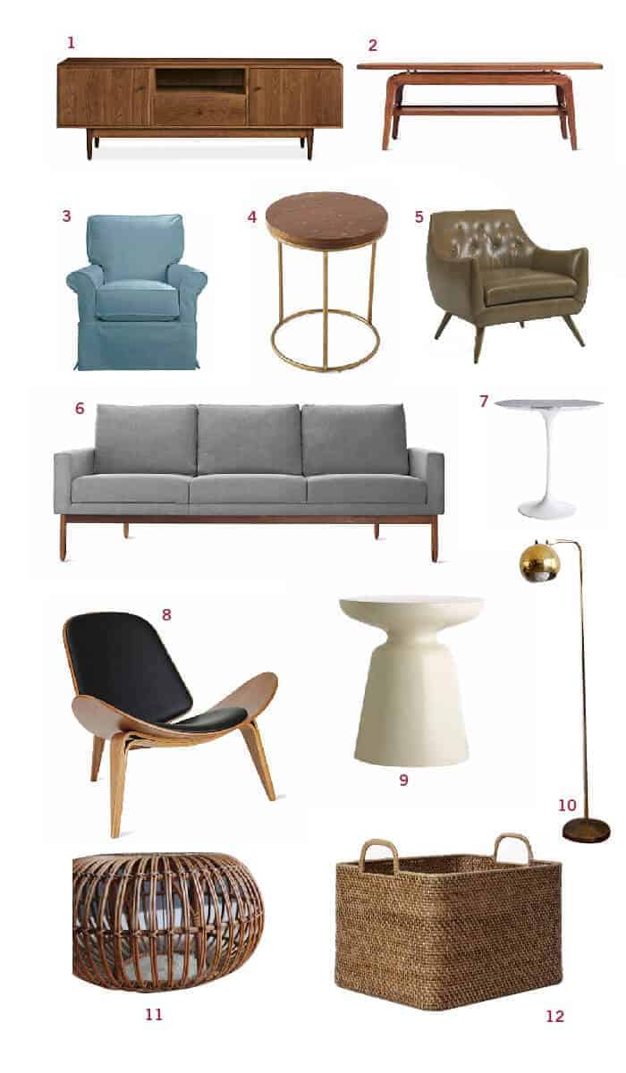 Cup of Jo Living Room Moodboard