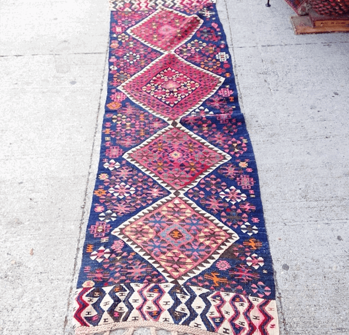 navy pink kilim