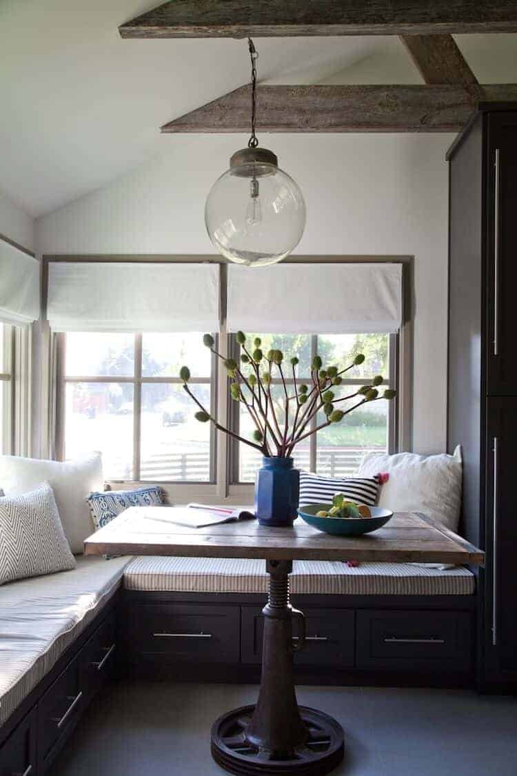styled breakfast nook