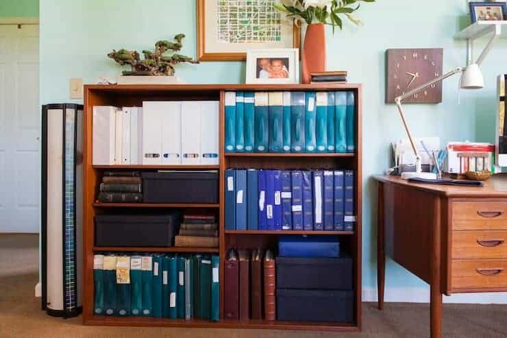 organized-bookcase