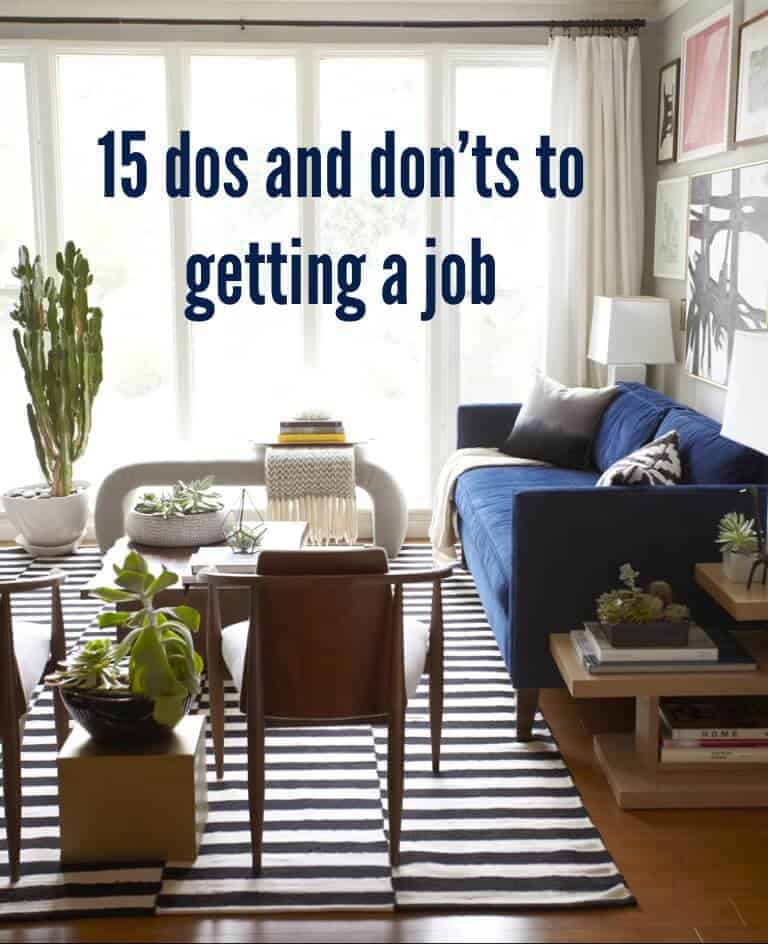 how to get a job in design