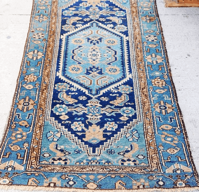 teal persian rug