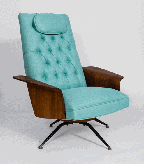 vintage teal mid century